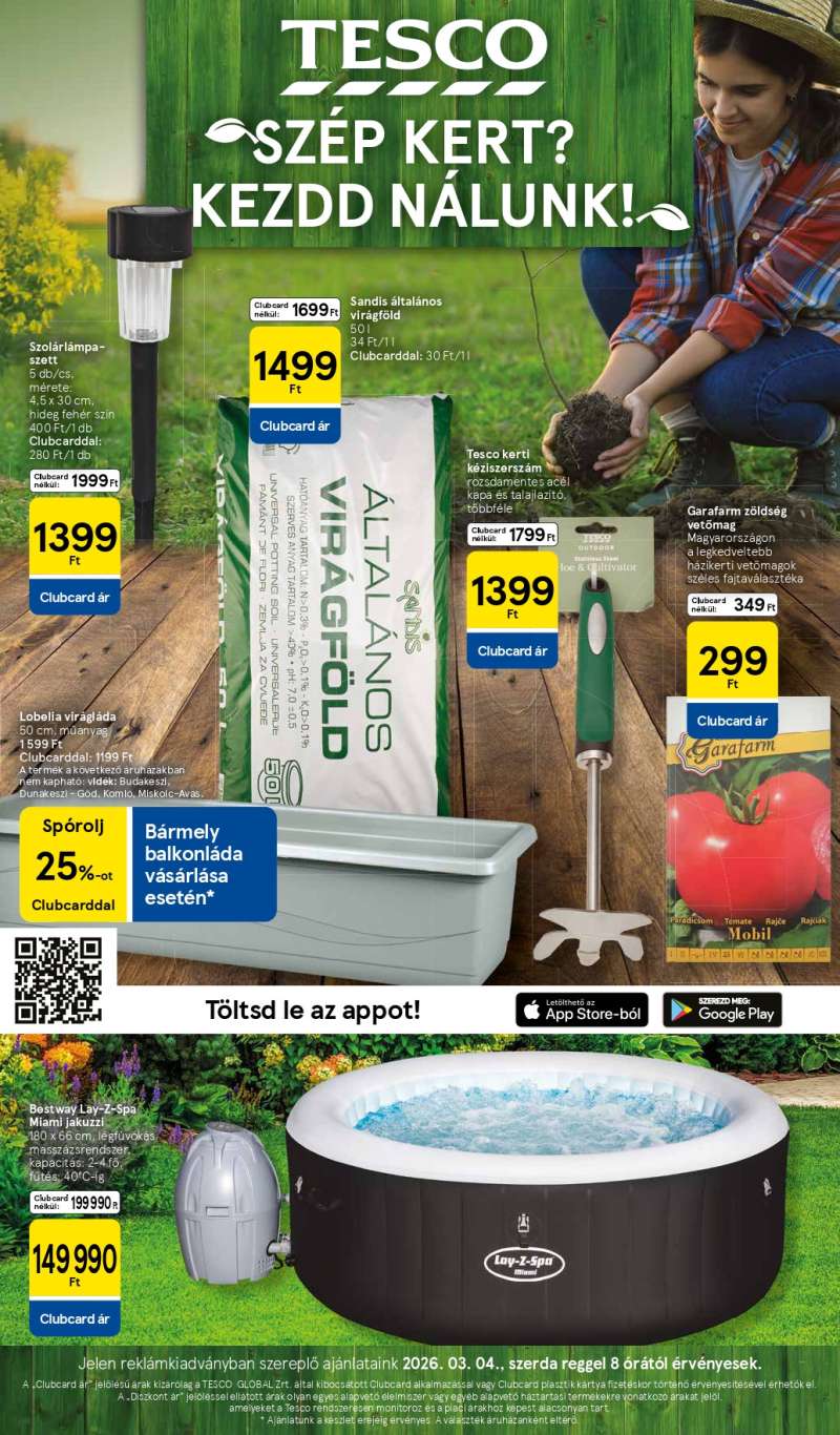 Tesco Tavaszi Kert Katalógus 1 oldal