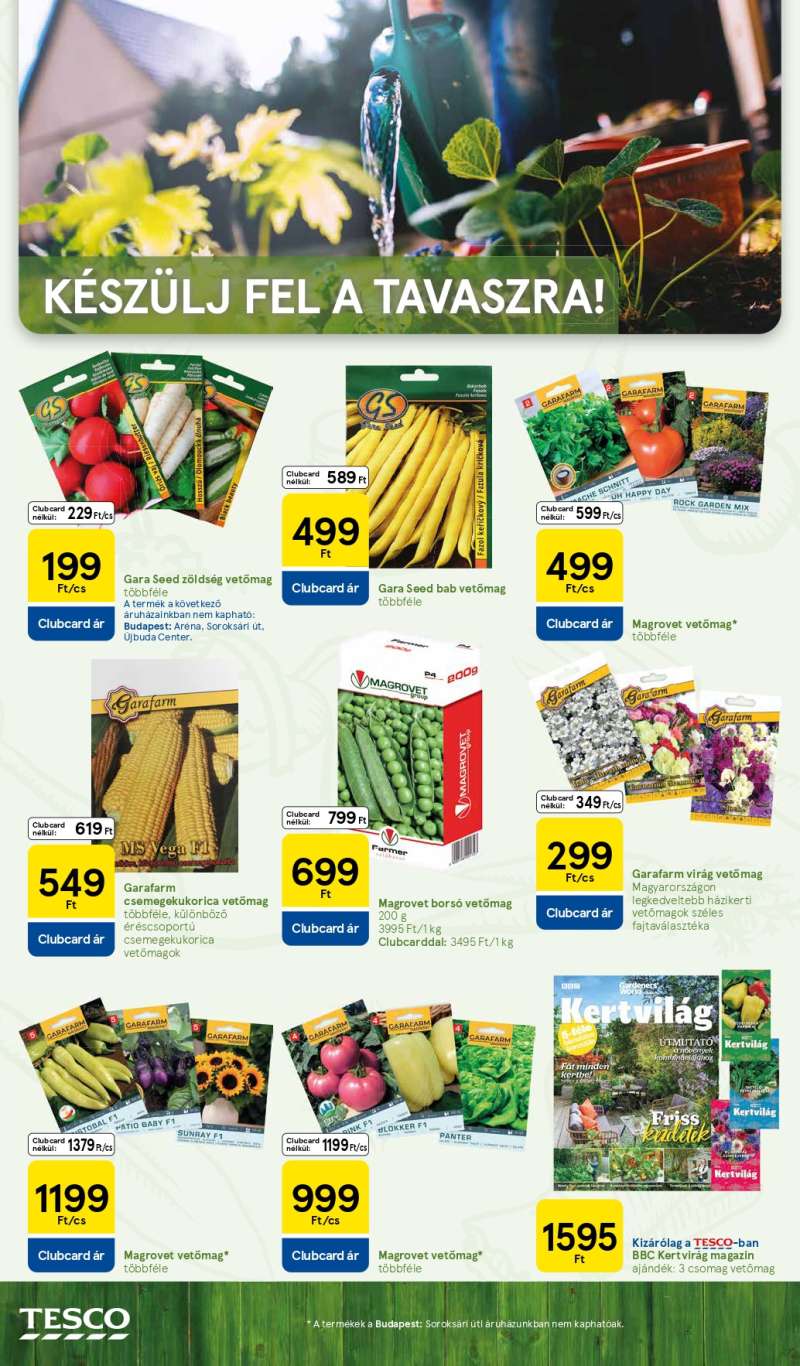 Tesco Tavaszi Kert Katalógus 2 oldal