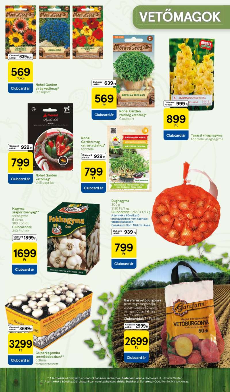 Tesco Tavaszi Kert Katalógus 3 oldal