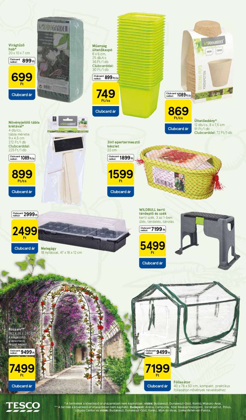 Tesco Tavaszi Kert Katalógus 4 oldal