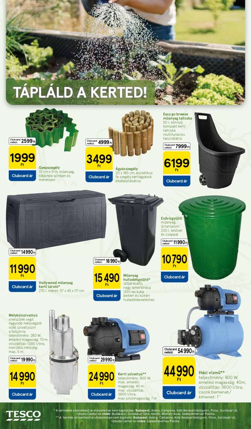 Tesco Tavaszi Kert Katalógus 8 oldal