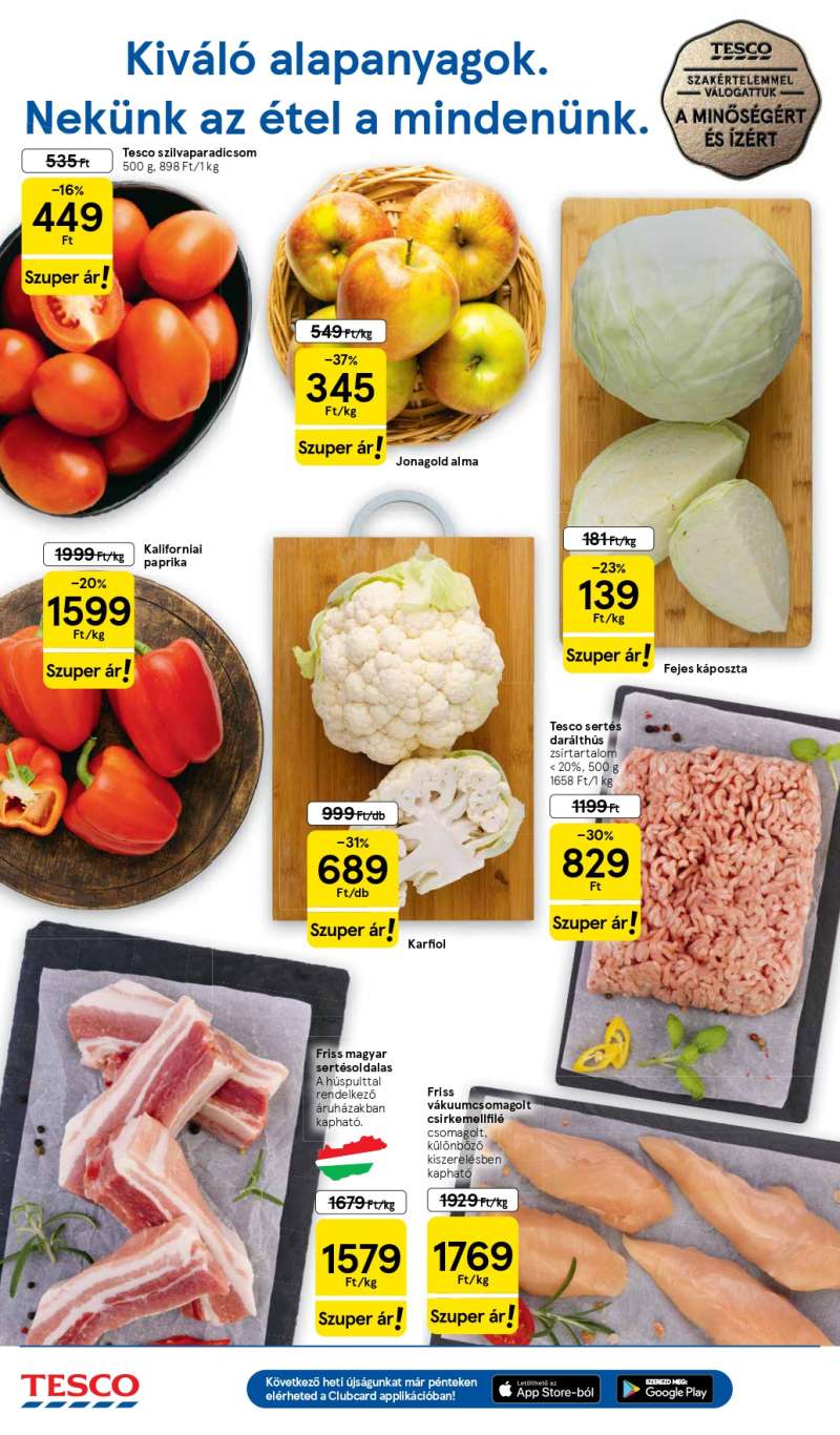 Tesco Szupermarket Akciós Újság 2 oldal
