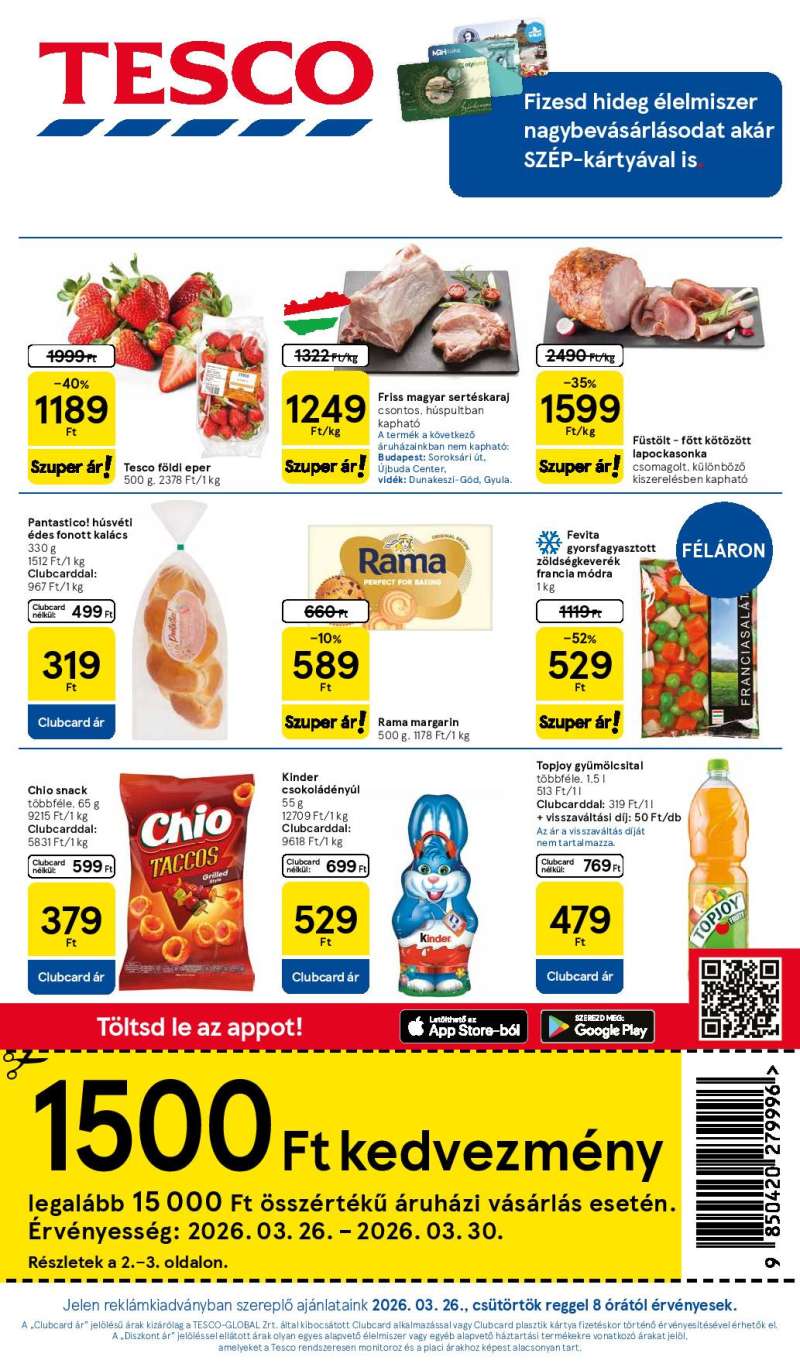 Tesco Akciós Újság 1 oldal