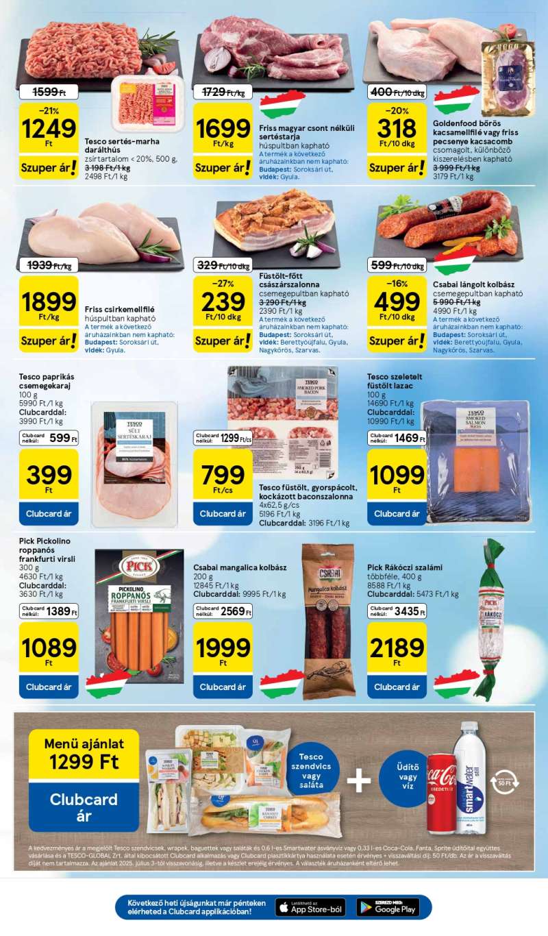 Tesco Hipermarket Akciós Újság 3 oldal