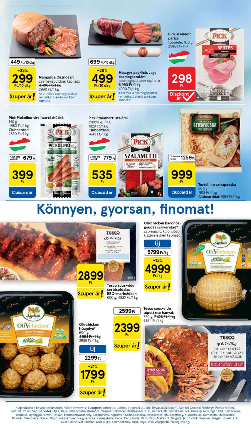 Tesco Akciós Újság 3 oldal
