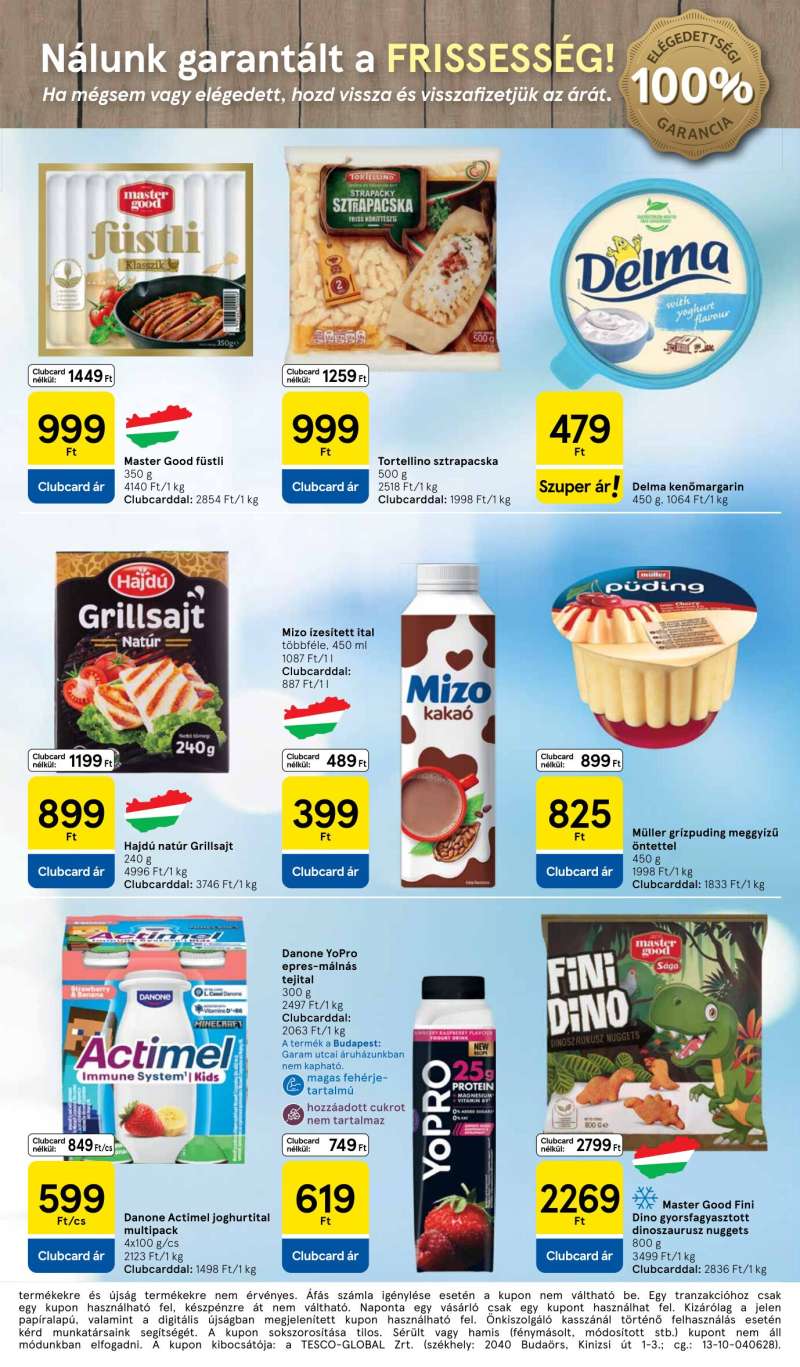 Tesco Akciós Újság Szupermarket 3 oldal