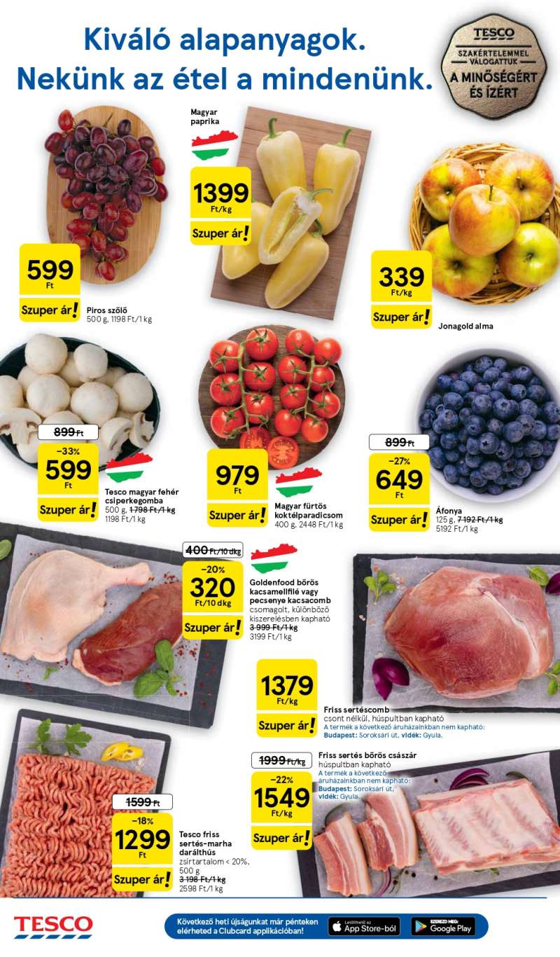 Tesco Akciós Újság 2 oldal
