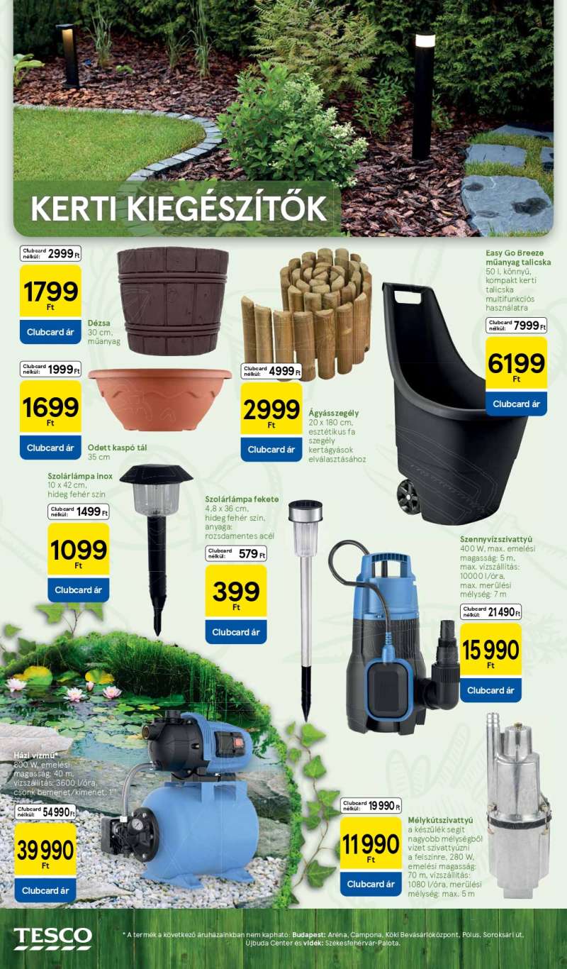 Tesco Kert Katalógus 10 oldal