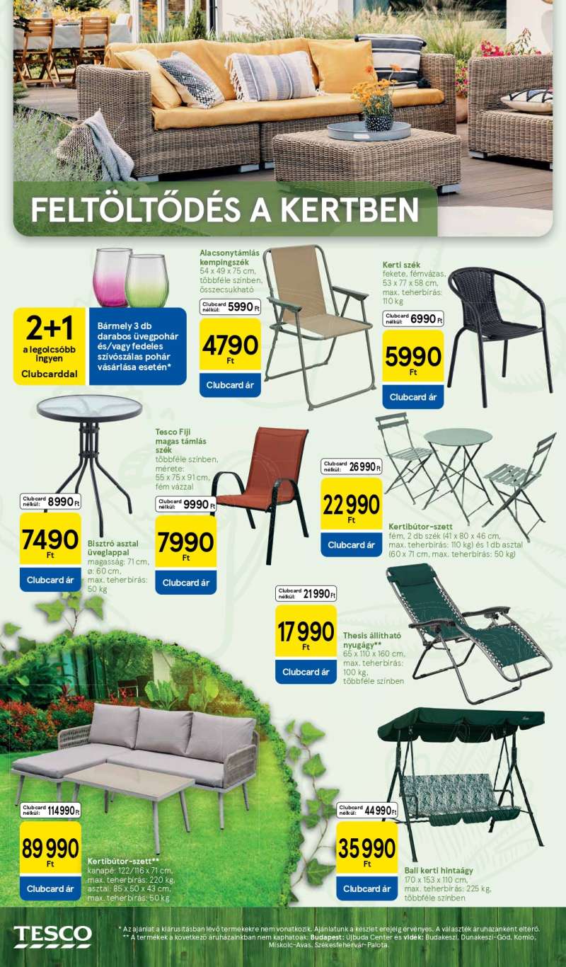 Tesco Kert Katalógus 2 oldal
