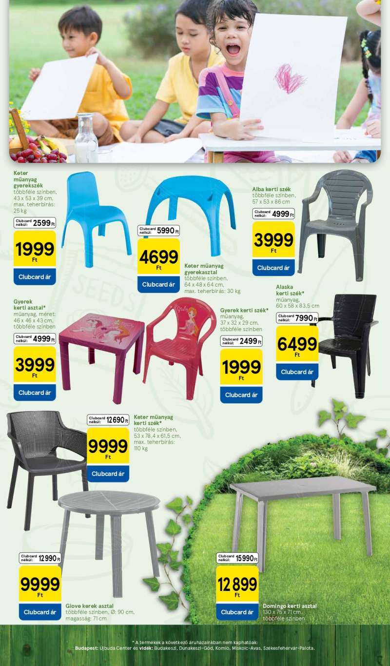 Tesco Kert Katalógus 3 oldal