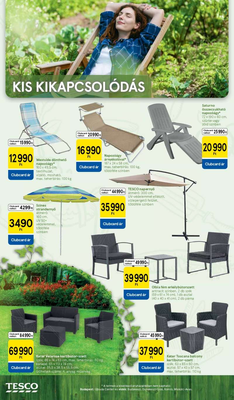 Tesco Kert Katalógus 4 oldal