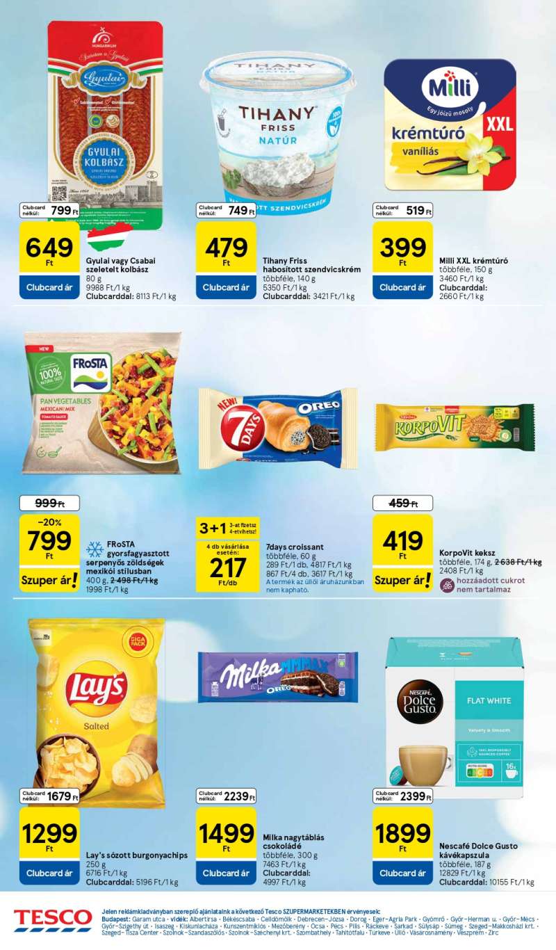 Tesco Akciós Újság Szupermarket 6 oldal