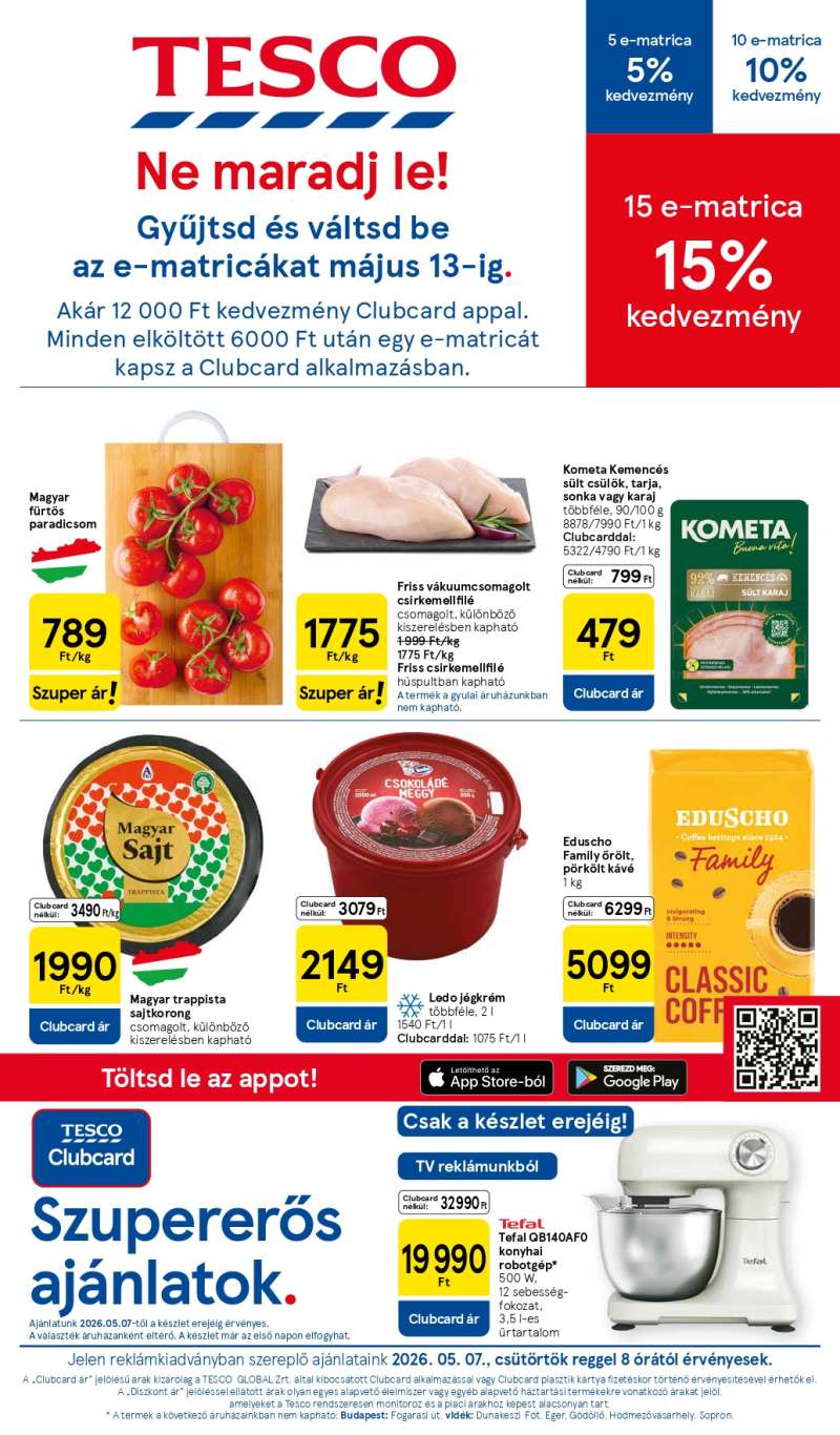 Tesco Akciós Újság 1 oldal