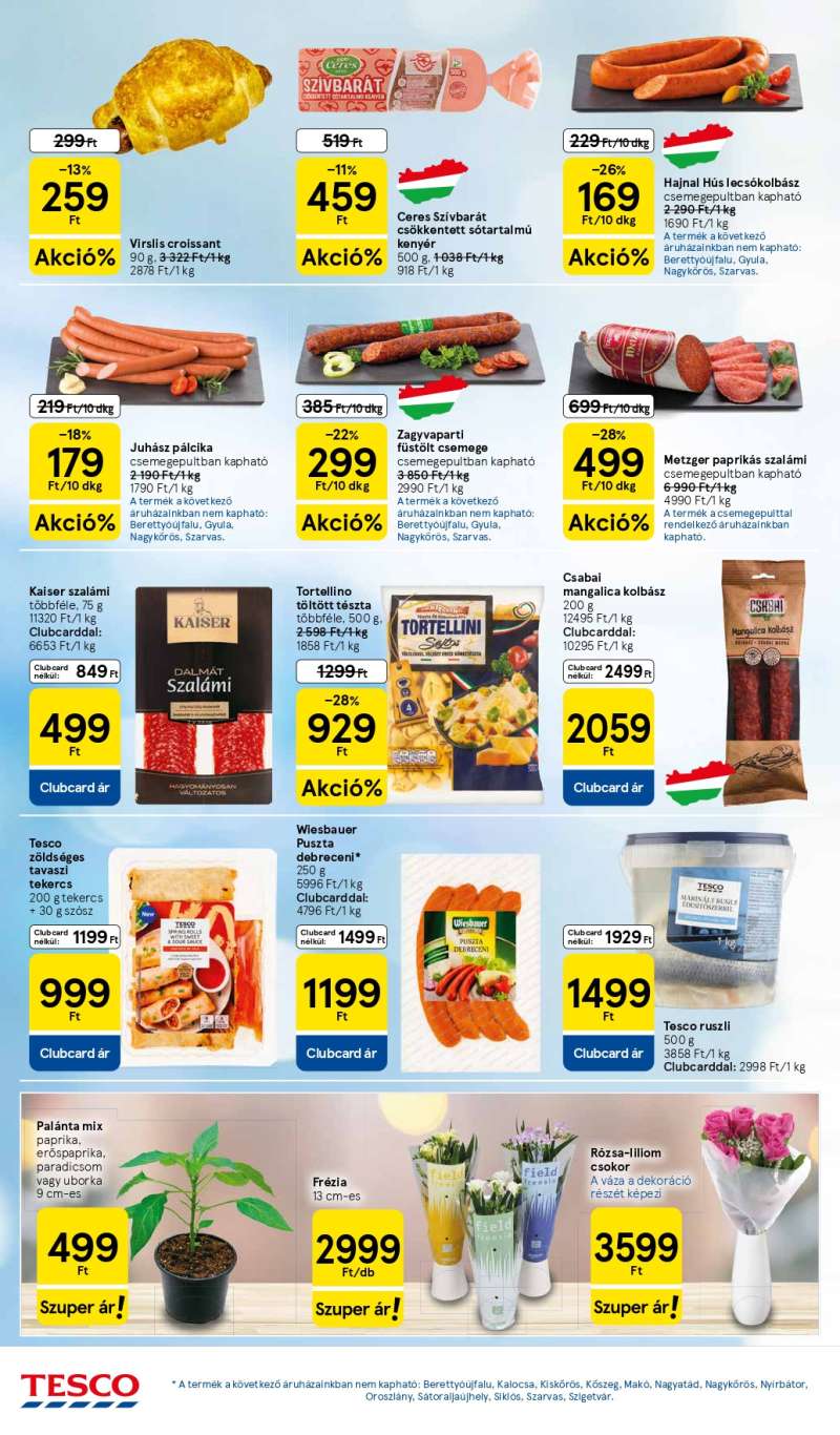 Tesco Akciós Újság 4 oldal