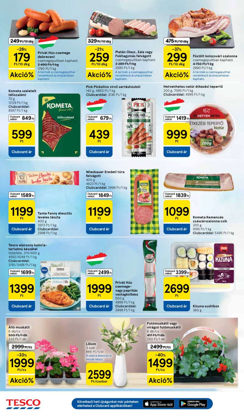 Tesco Akciós Újság 4 oldal