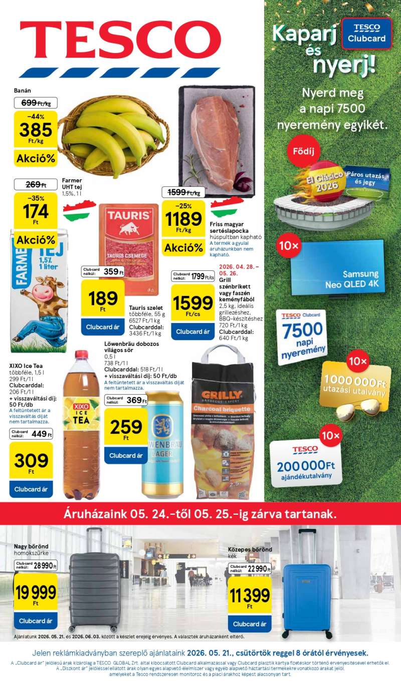 Tesco Akciós Újság 1 oldal