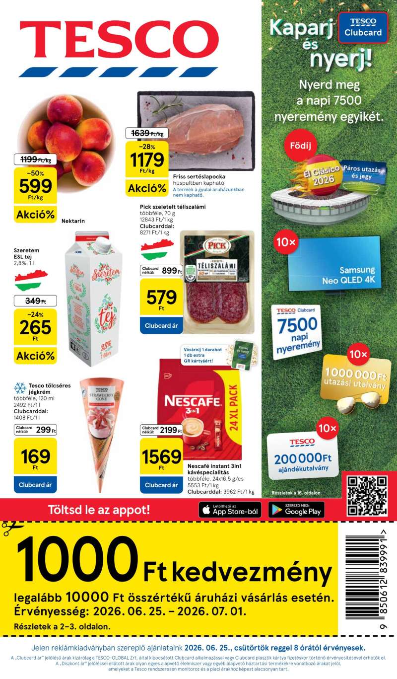 Tesco Akciós Újság 1 oldal