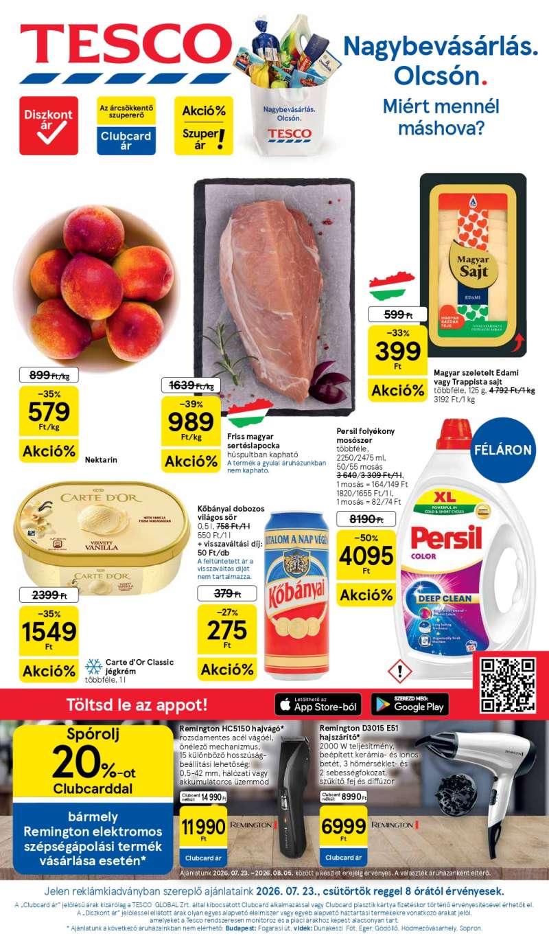 Tesco Akciós Újság 1 oldal