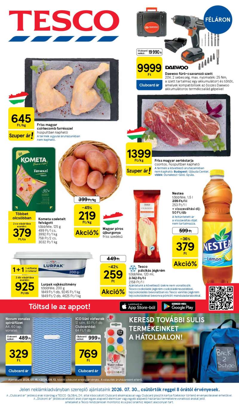Tesco Akciós Újság 1 oldal