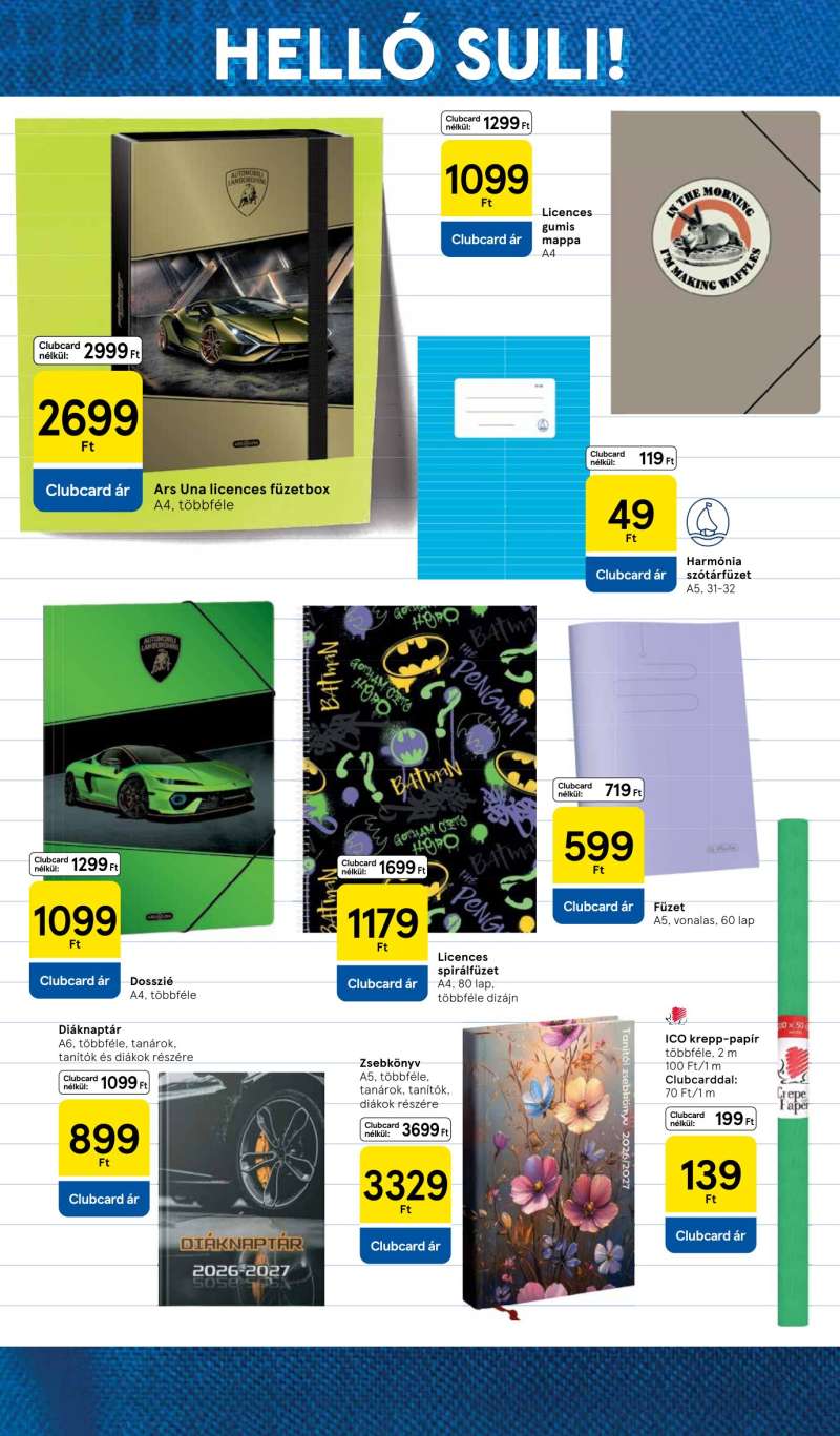 Tesco Akciós Újság Iskolakezdés 10 oldal