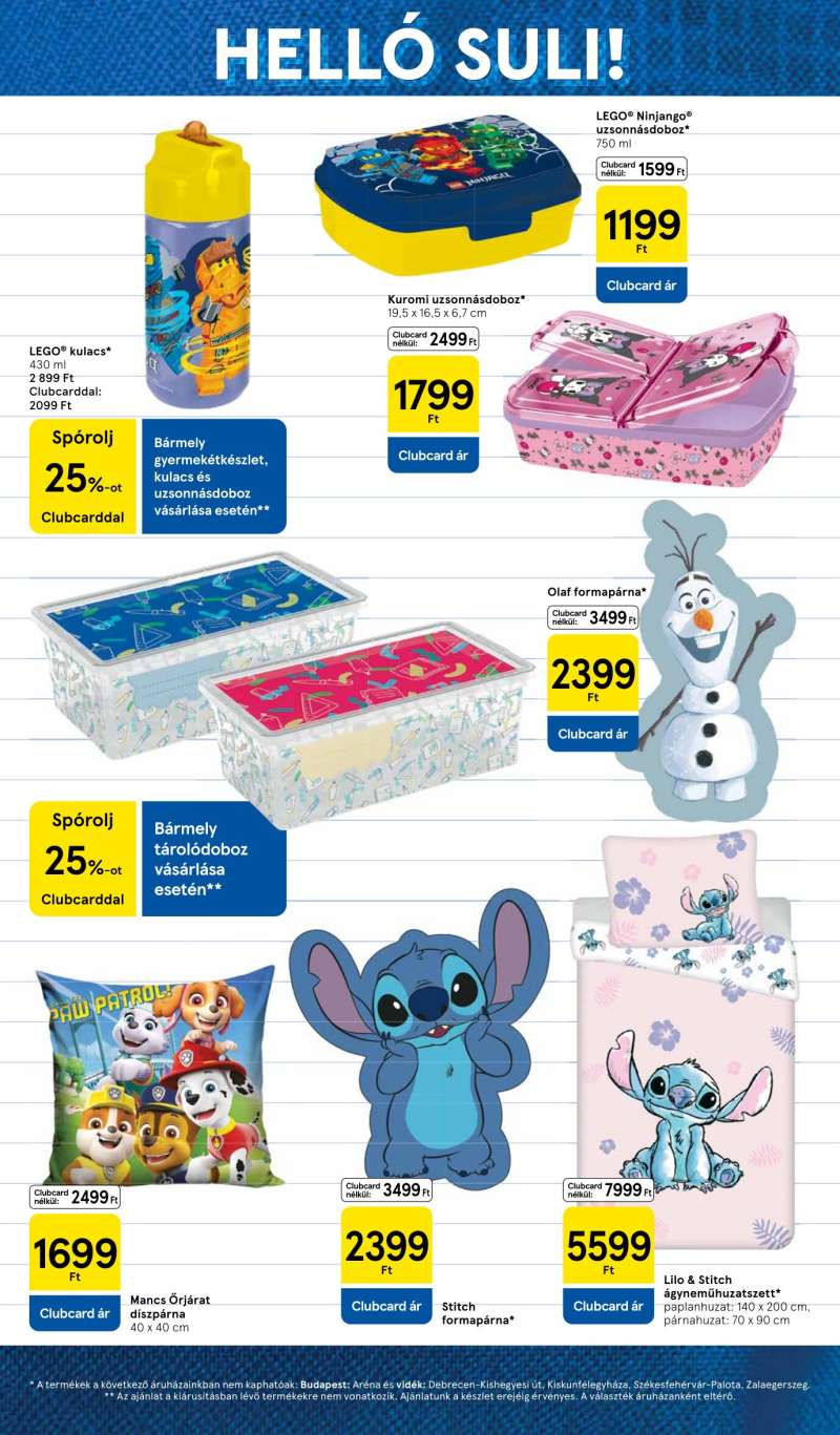 Tesco Akciós Újság Iskolakezdés 17 oldal