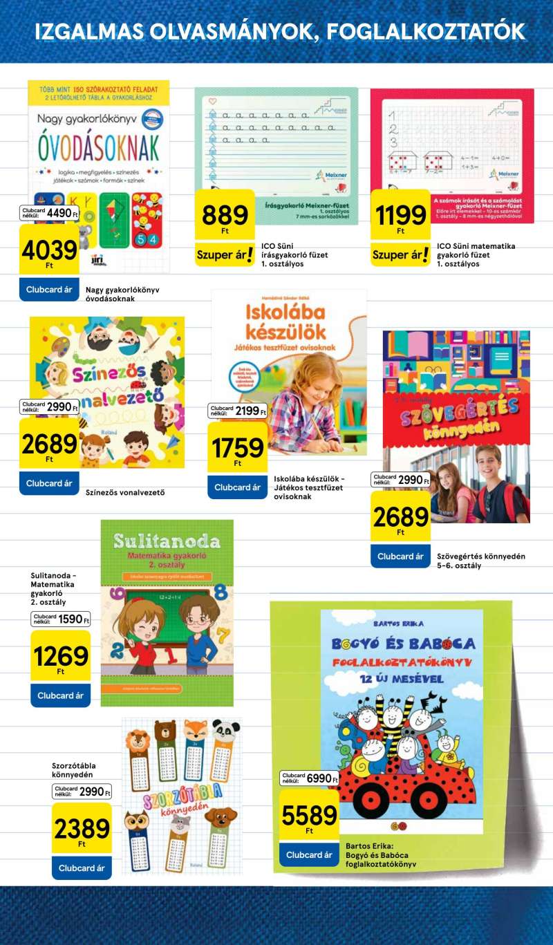 Tesco Akciós Újság Iskolakezdés 19 oldal