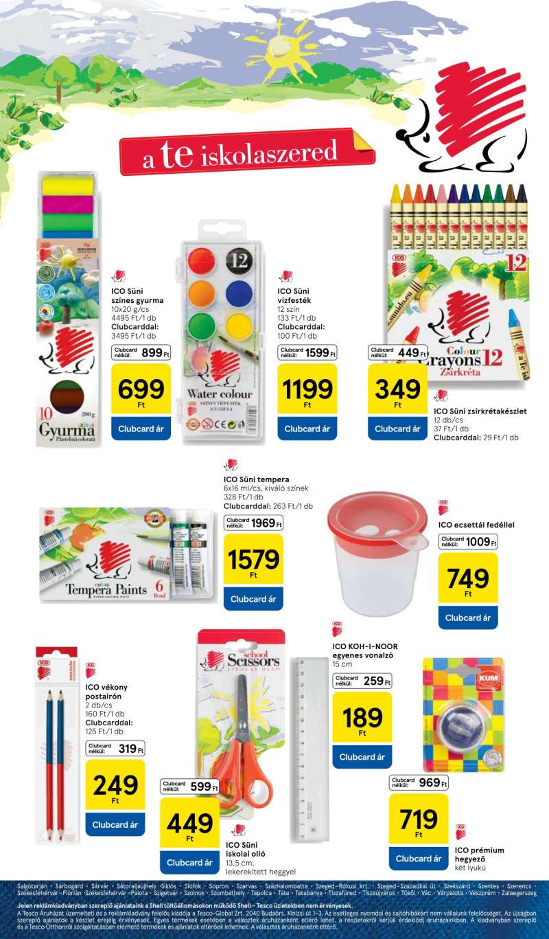 Tesco Akciós Újság Iskolakezdés 3 oldal