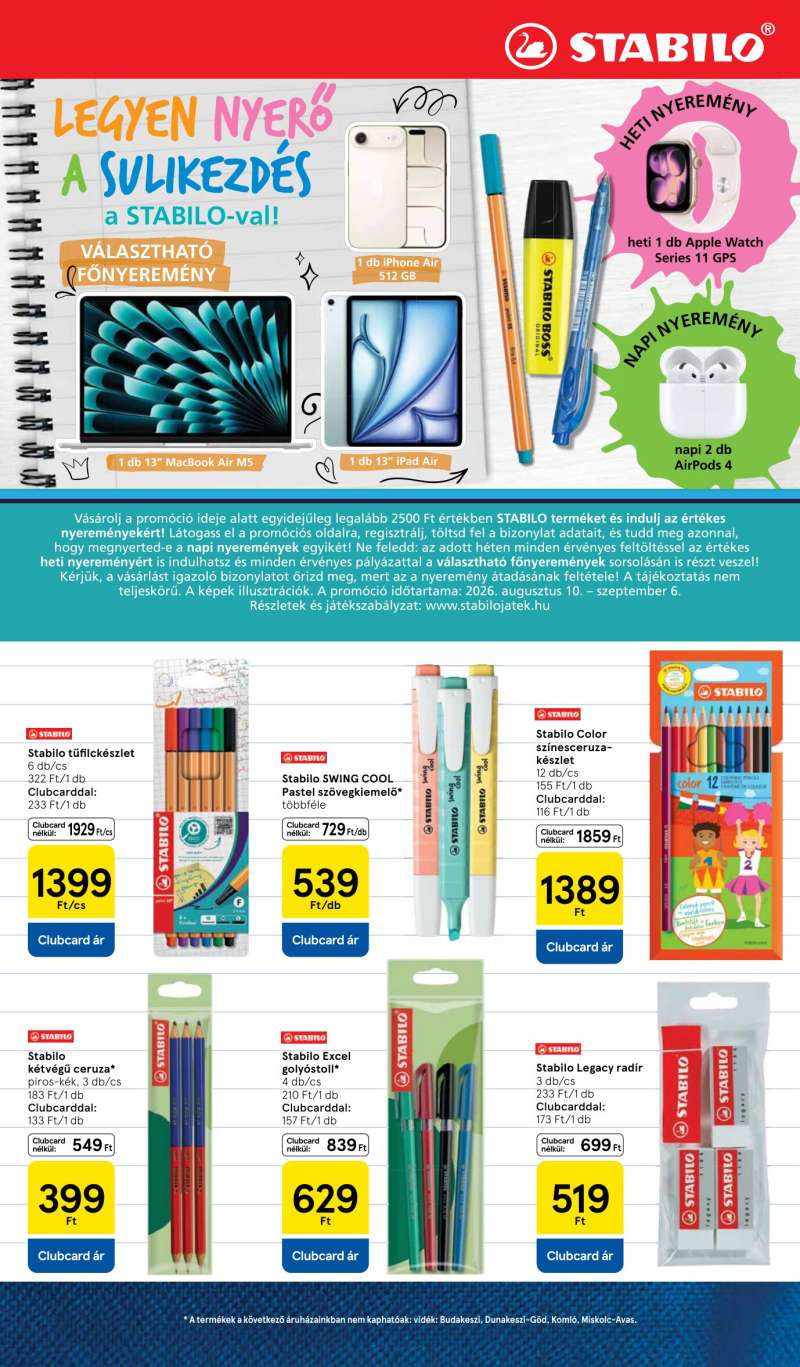 Tesco Akciós Újság Iskolakezdés 5 oldal