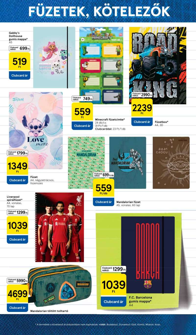 Tesco Akciós Újság Iskolakezdés 9 oldal
