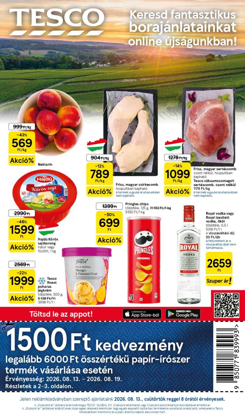 Tesco Akciós Újság 1 oldal