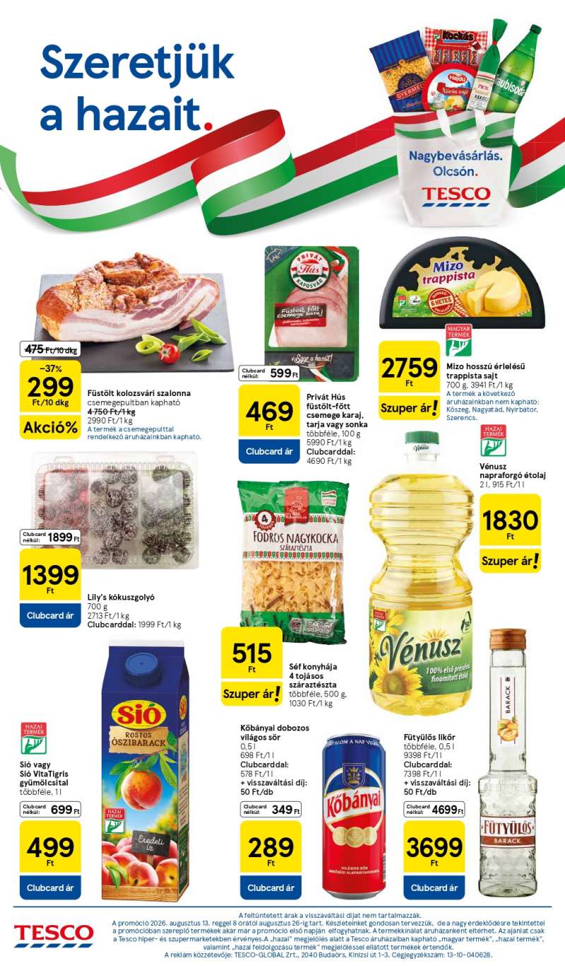 Tesco Akciós Újság 10 oldal