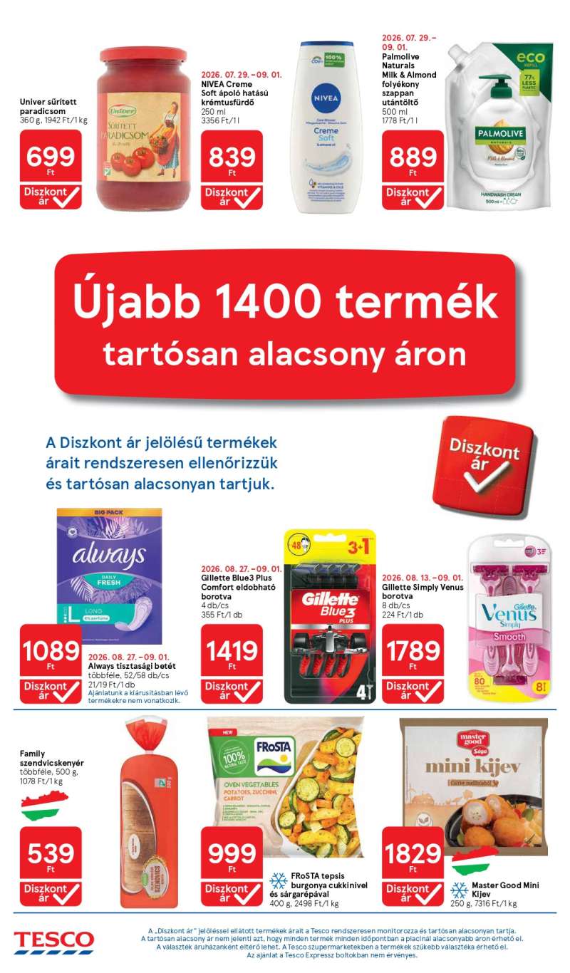 Tesco Akciós Újság 4 oldal