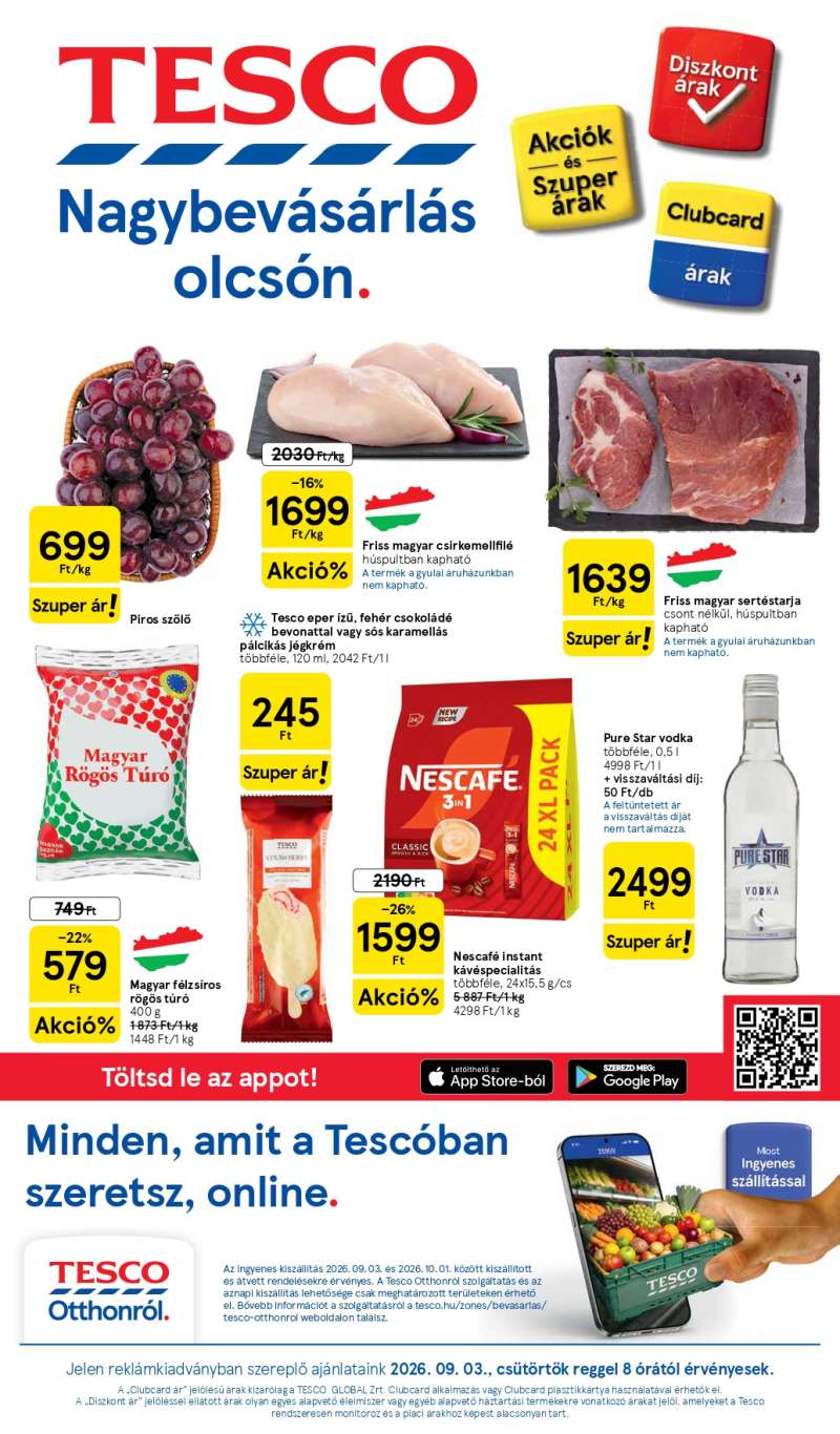 Tesco Akciós Újság 1 oldal