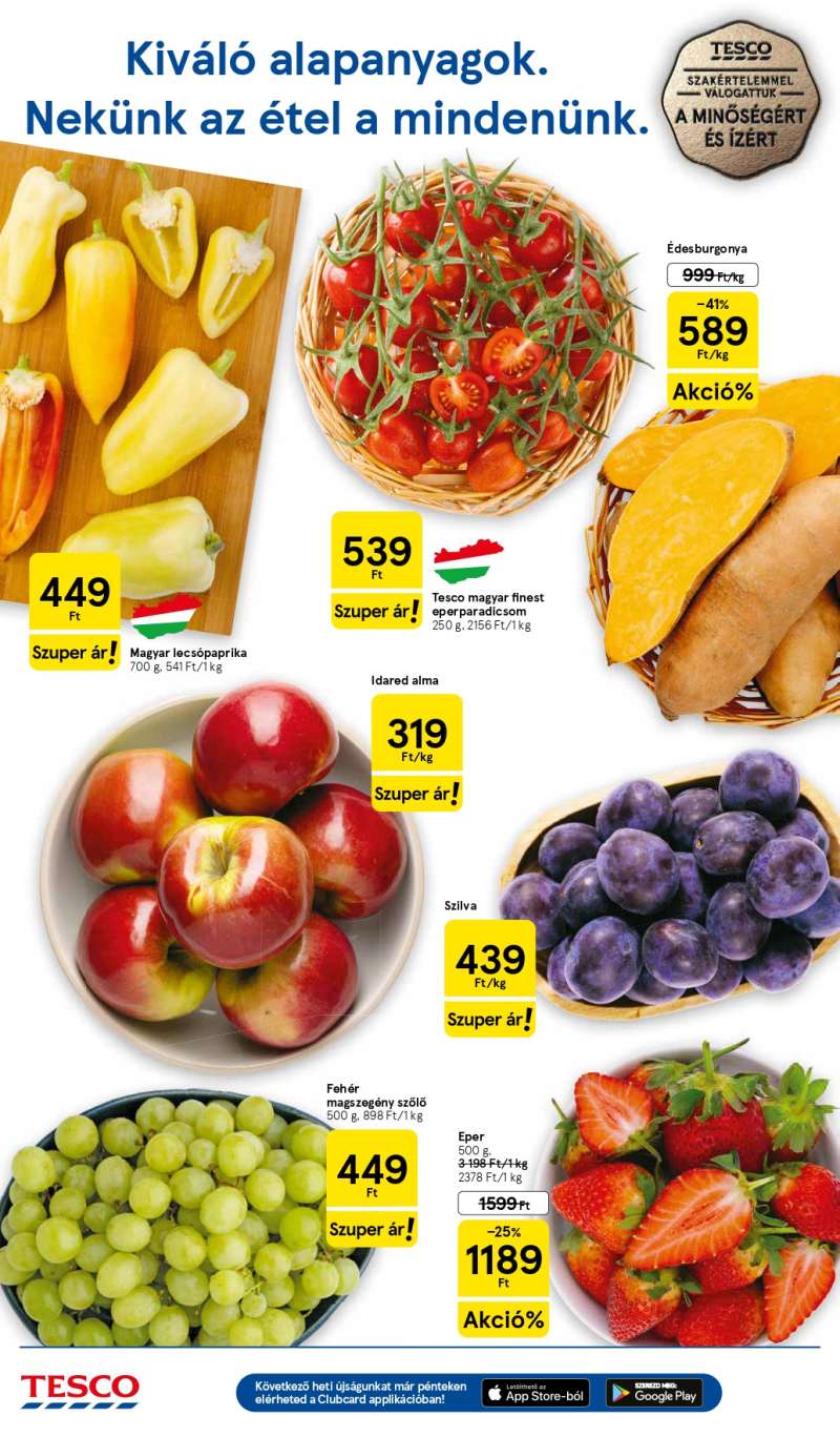 Tesco Akciós Újság 2 oldal