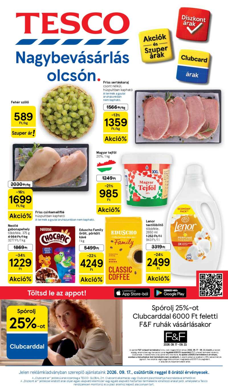 Tesco Akciós Újság 1 oldal