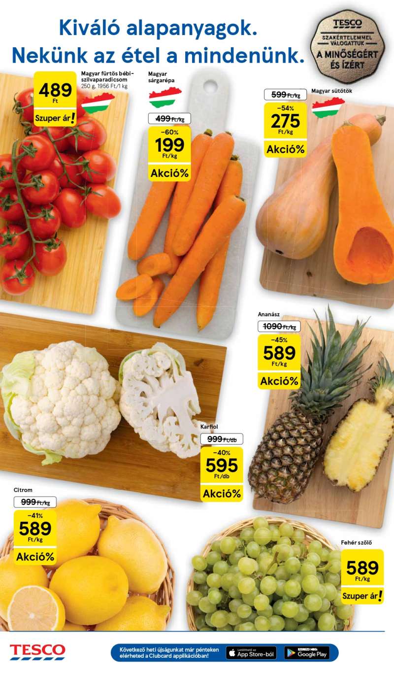 Tesco Akciós Újság 2 oldal
