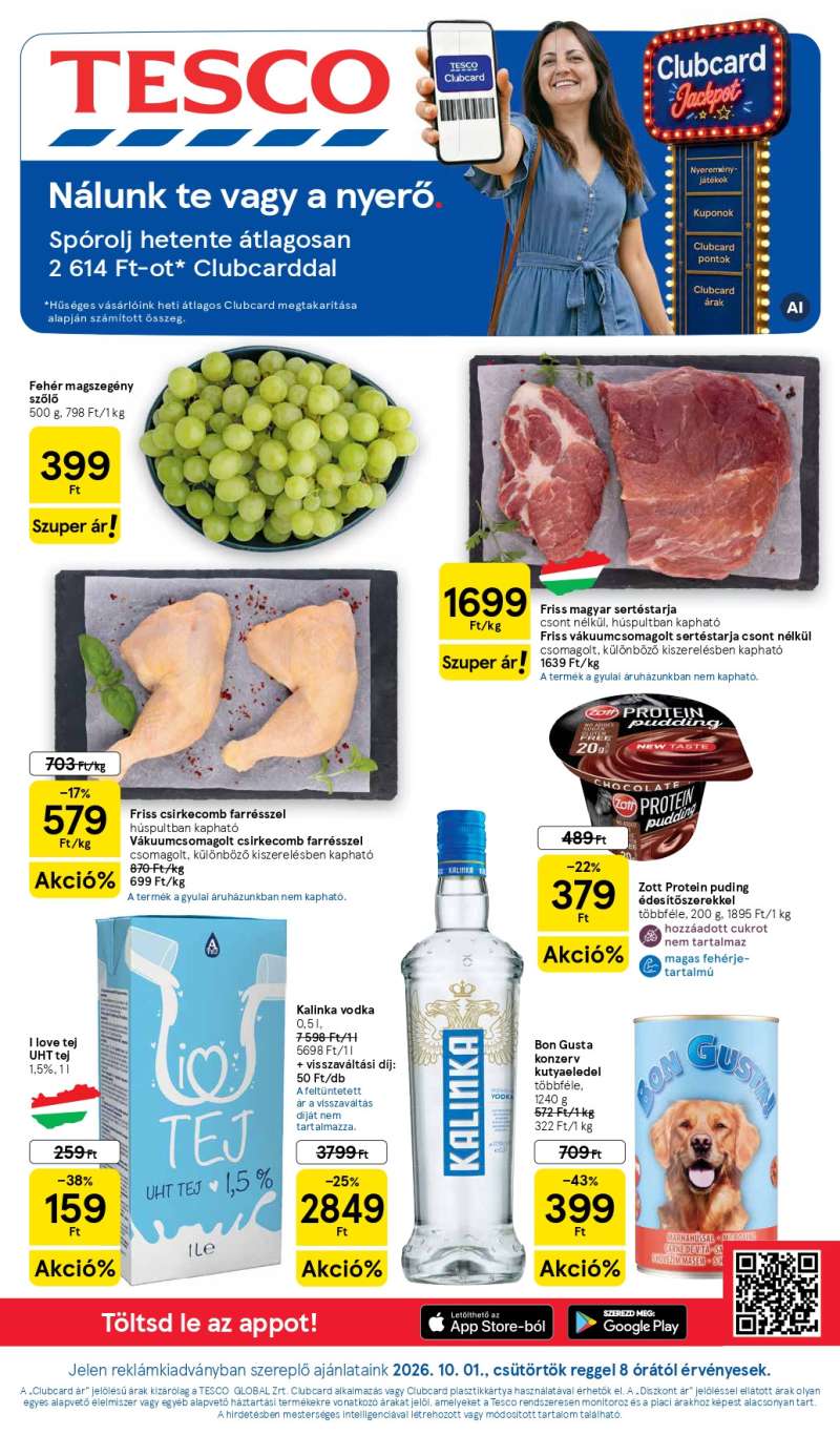 Tesco Akciós Újság 1 oldal
