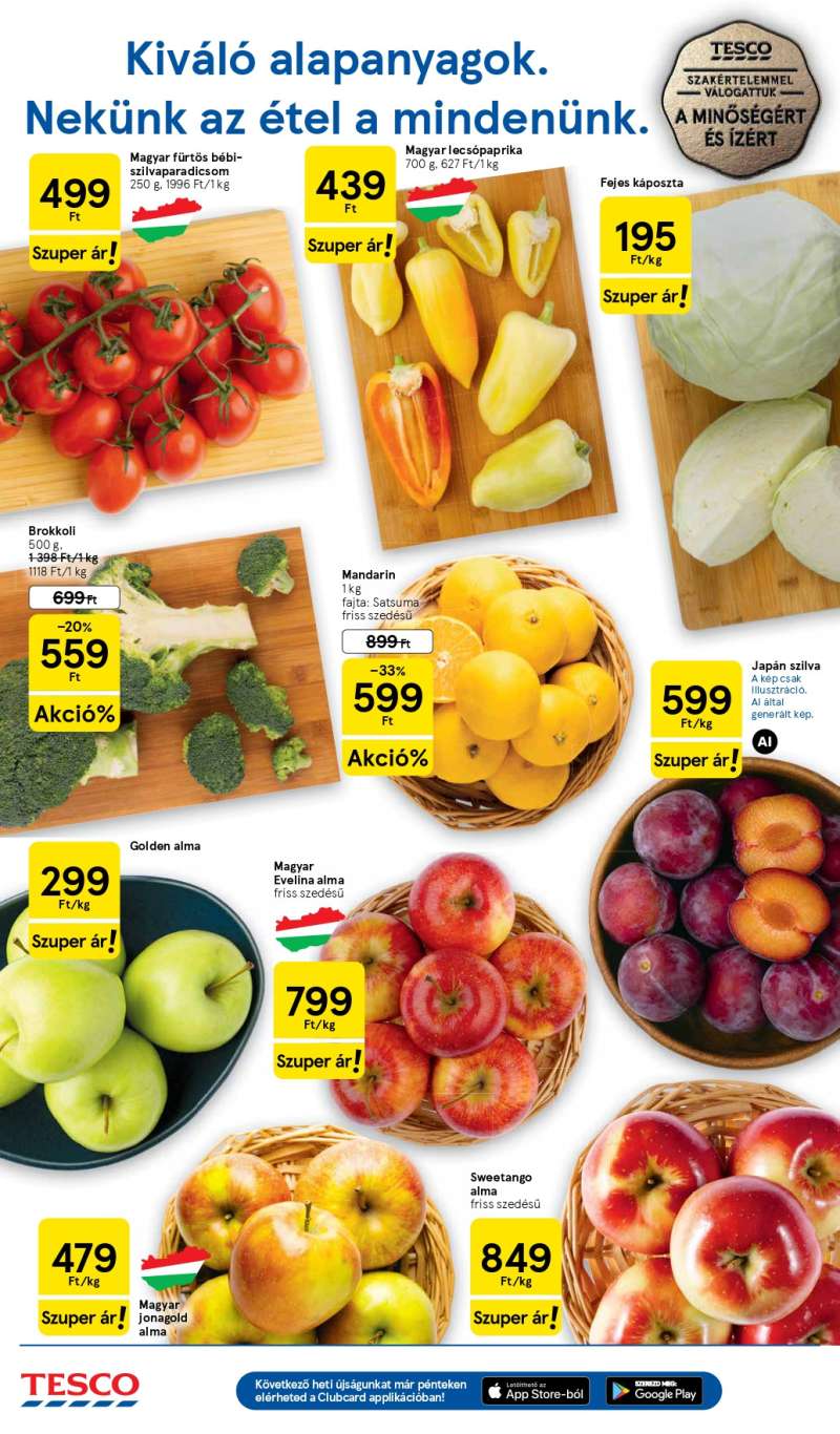 Tesco Akciós Újság 2 oldal