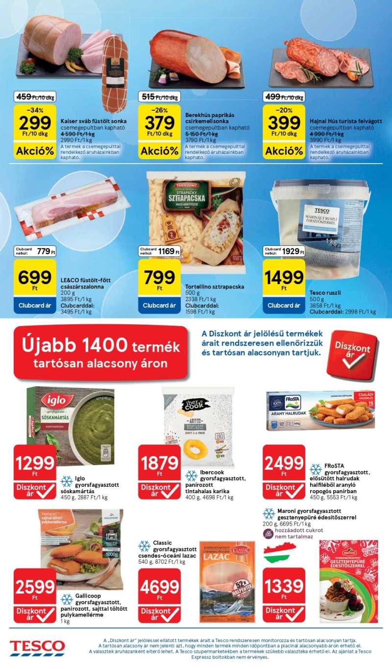 Tesco Akciós Újság 4 oldal