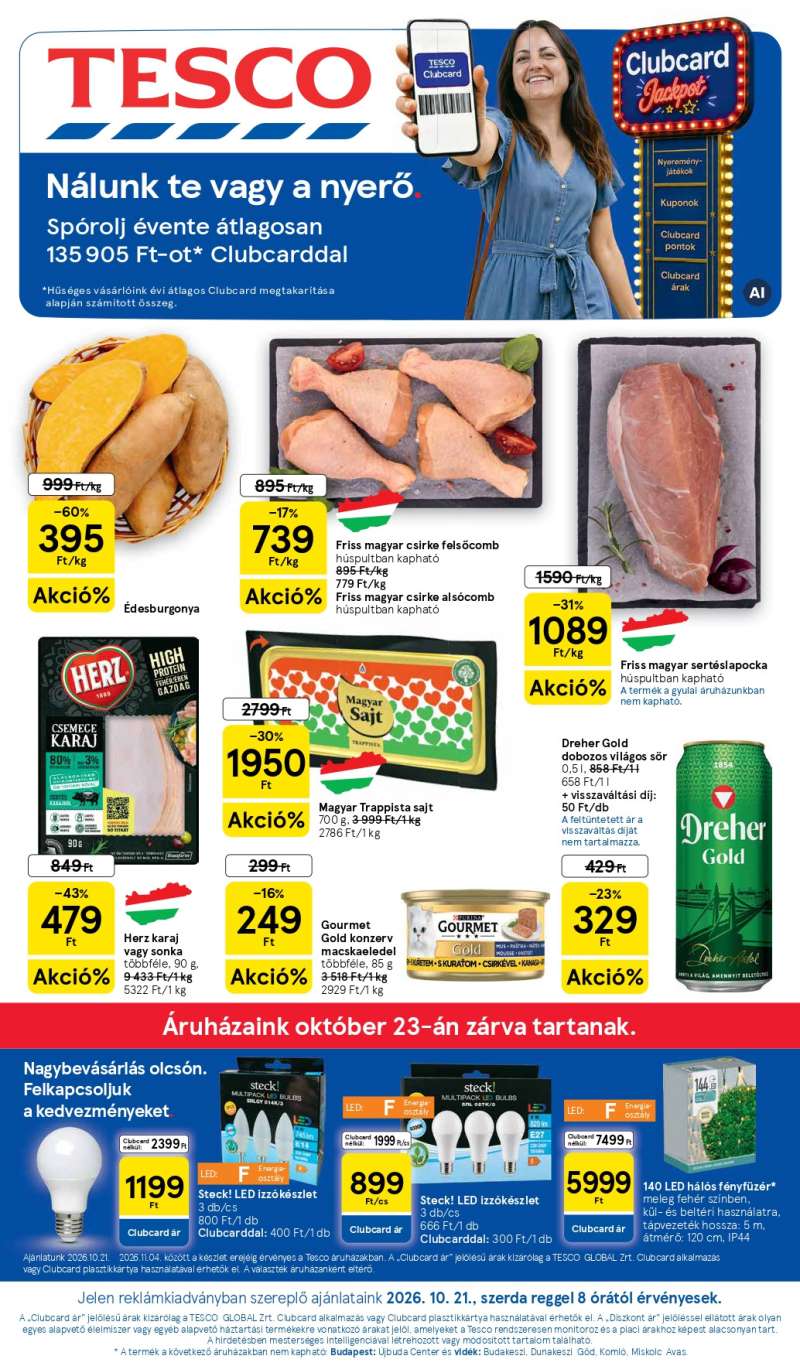 Tesco Akciós Újság 1 oldal