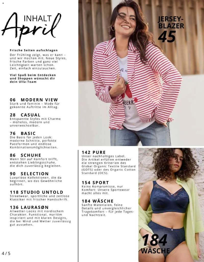 Ulla Popken Ulla Popken akciós újság 4 oldal