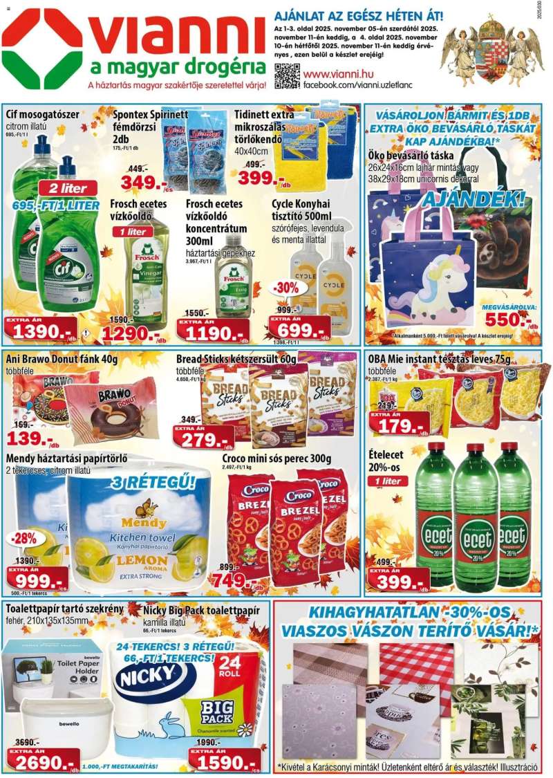 Vianni Akciós újság Vianni 1 oldal