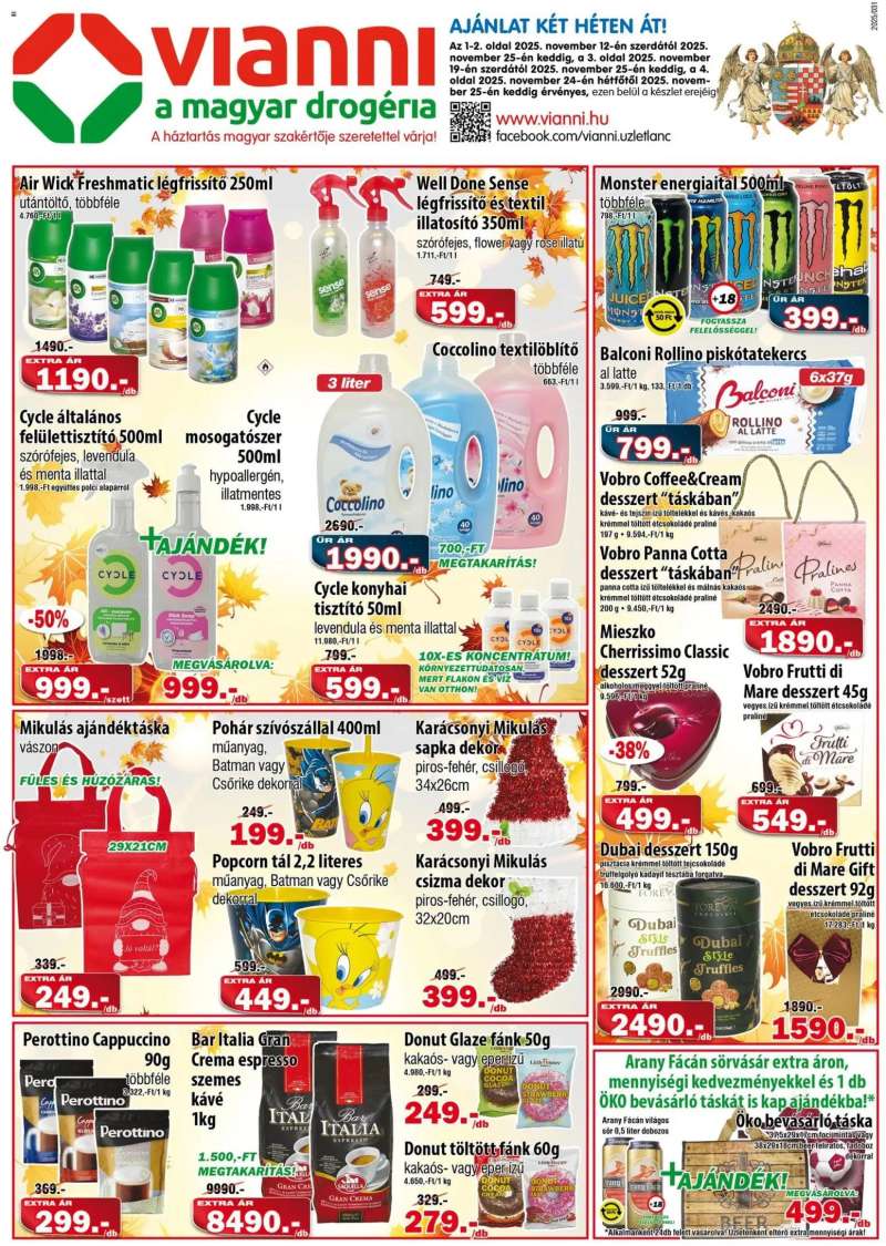 Vianni Akciós újság Vianni 1 oldal