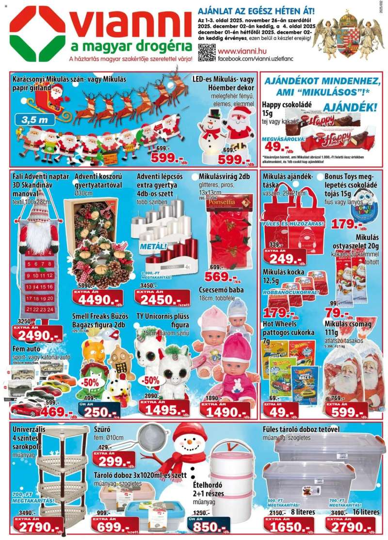 Vianni Akciós újság Vianni 1 oldal