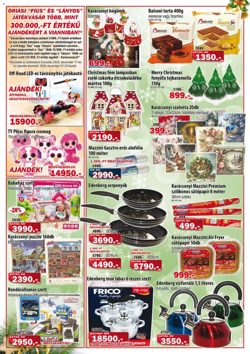 Vianni Akciós újság Vianni 4 oldal