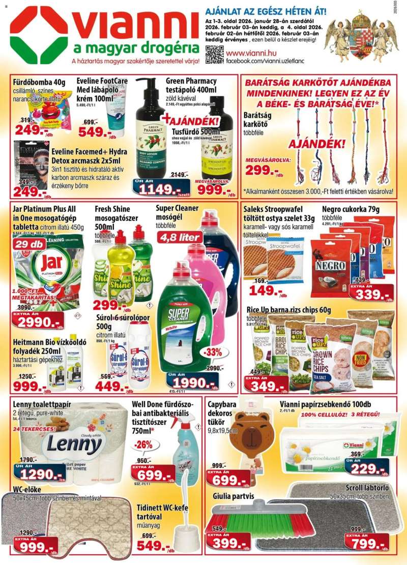 Vianni Akciós újság Vianni 1 oldal