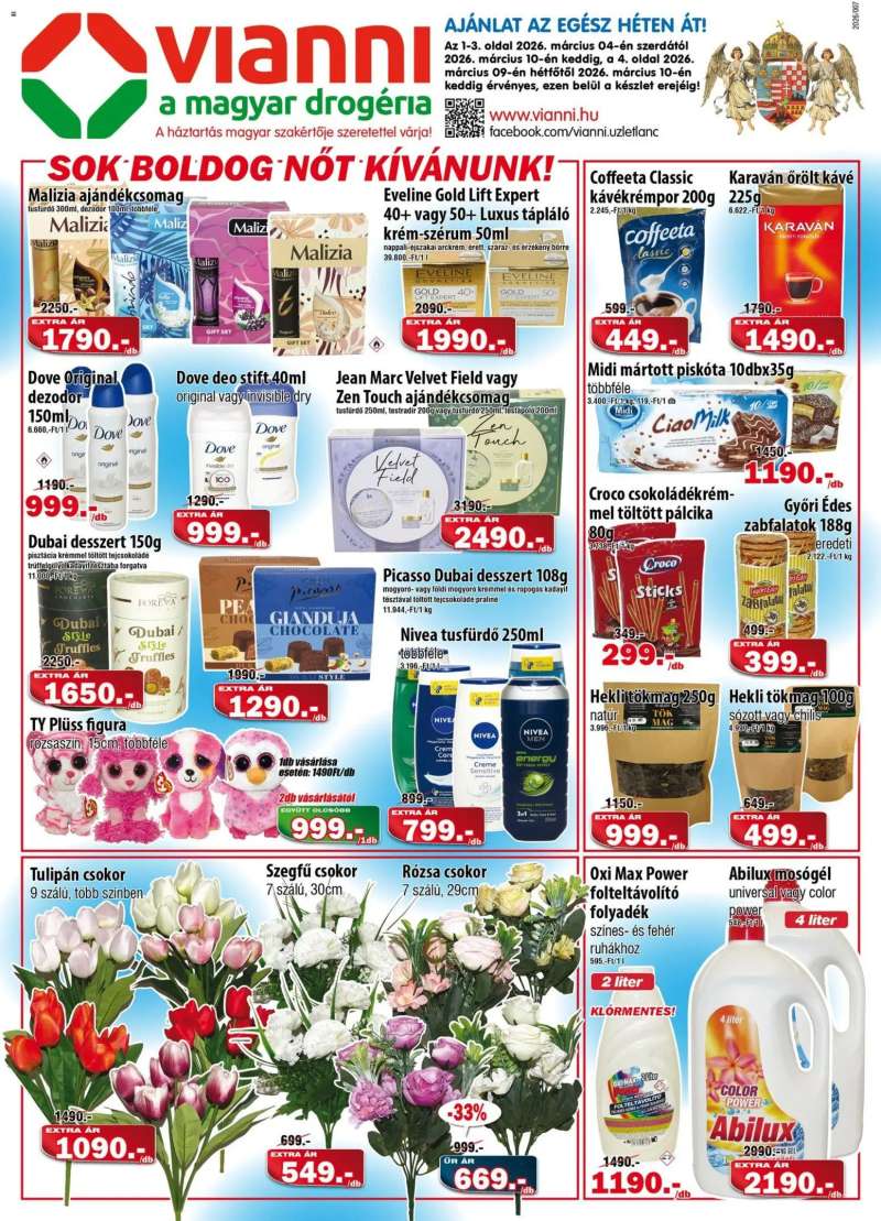 Vianni Vianni akciós újság 1 oldal