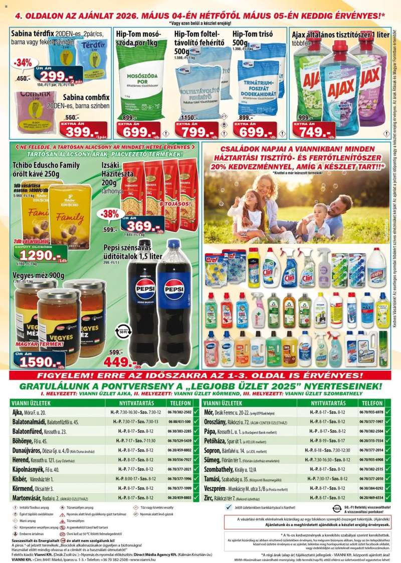 Vianni Vianni akciós újság 4 oldal