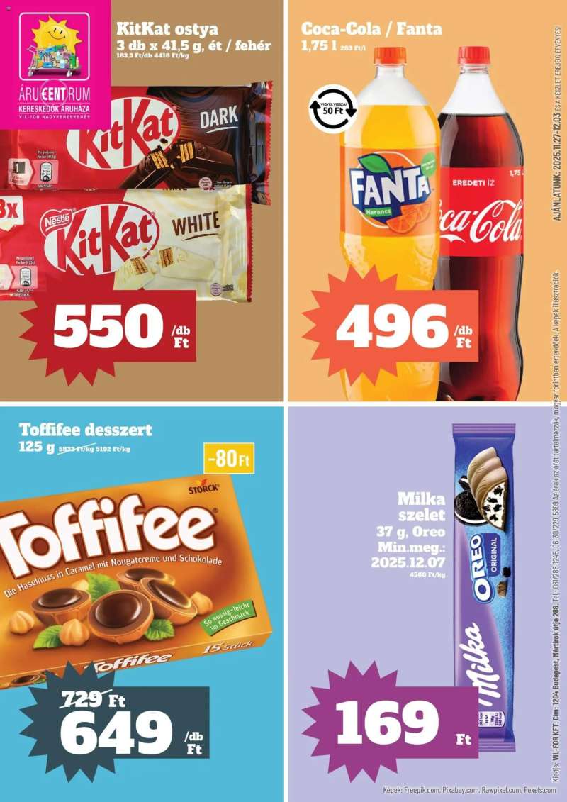 Vil-For Akciós újság Vil-For 1 oldal