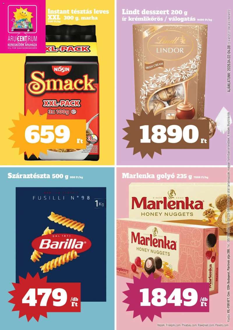 Vil-For Vil-For akciós újság 1 oldal